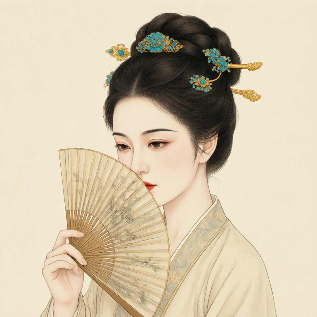 国风工笔头像样例